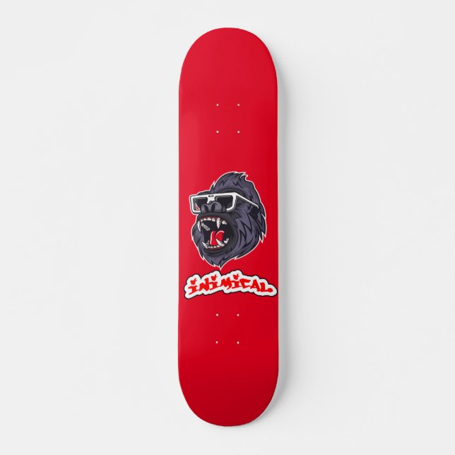 Skateboard Gorila inimista (Anverso )