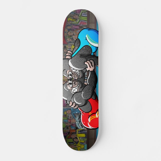 Skateboard Gorilas de lucha (Anverso)