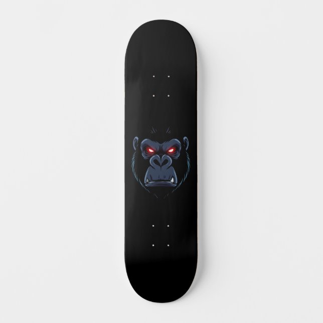 Skateboard Gorille aux yeux rouges  (Anverso)