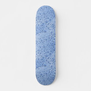 Skateboard Gotas de agua azul