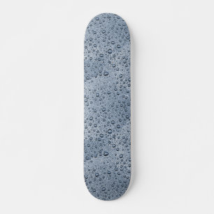 Skateboard Gotas de agua gris de cañón