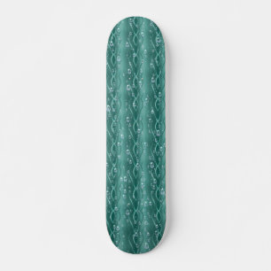Skateboard Gotas de lluvia Metalizado verdes