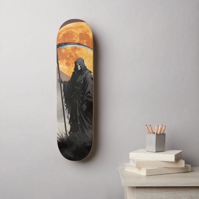 Skateboard Gothic Grim Reaper (Arte de la pared)