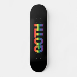 Skateboard Gótico LGBTQ+ Regenbogen