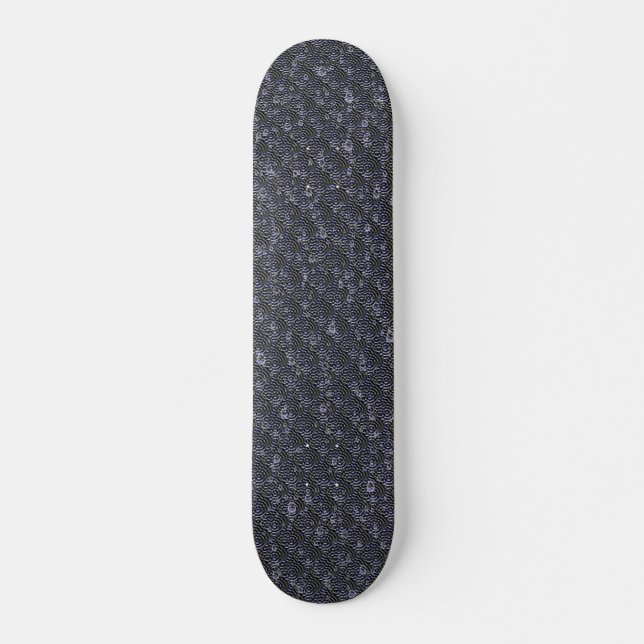 Skateboard Gotitas de lluvia en metal (Anverso )
