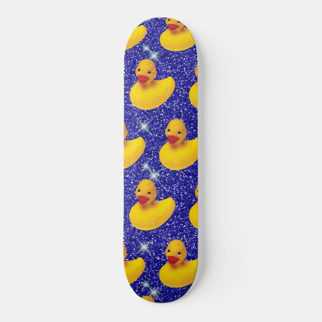 Skateboard Gracioso Ducks Amarillo Duckie Farm Animal Lover (Anverso)