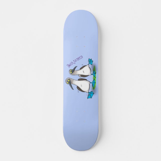 Skateboard Gracioso, feliz personalizado de bailarines de pel (Anverso )