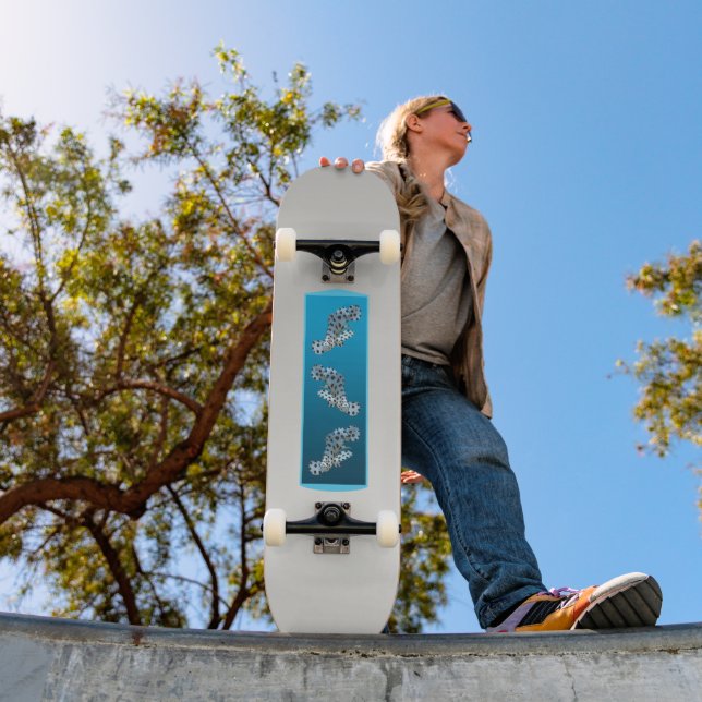 Skateboard Gradient Cloud - claro a profundo | Estados de áni (Exterior 1)