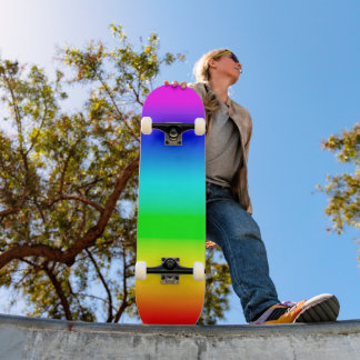 Skateboard Gradiente arcoiris brillante