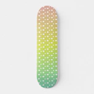 Skateboard Gradiente de burbuja de arcoiris colorido