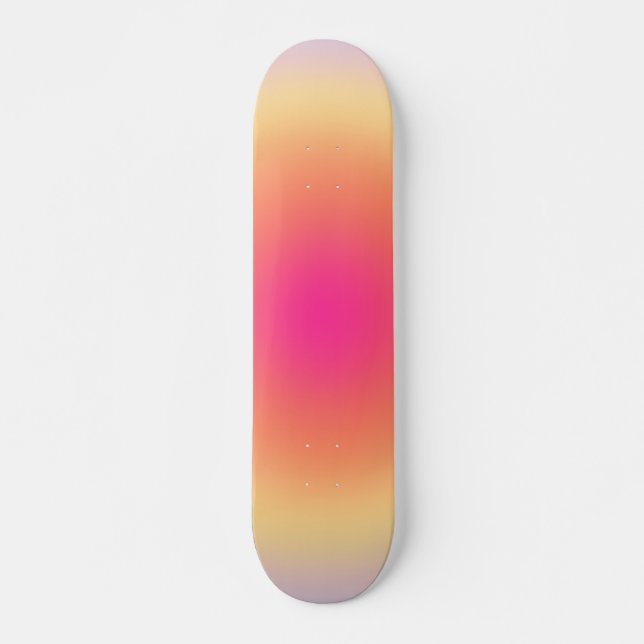 Skateboard Gradiente de conjunto de sol abstracto (Anverso )