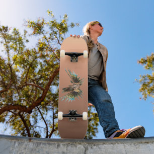 Skateboard Gradiente de melocotón - de profundo a claro   Est