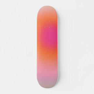 Skateboard Gradiente del amanecer - Naranja rosado beige