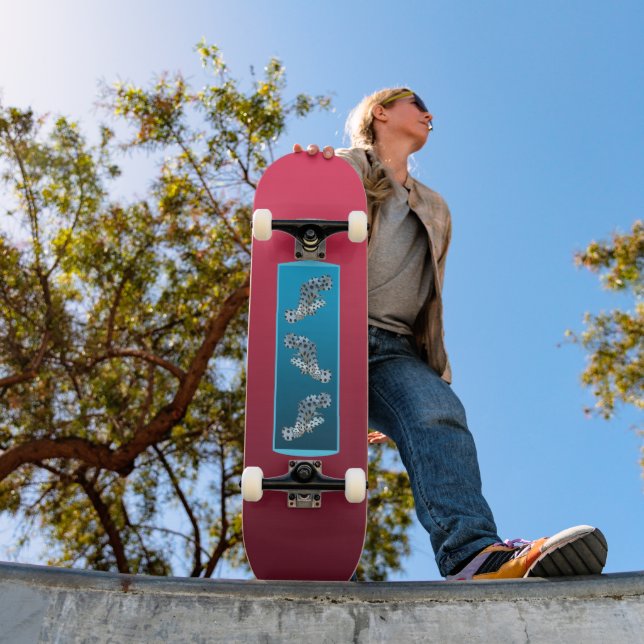 Skateboard Gradiente Magenta - de profundo a claro | Estados  (Exterior 1)