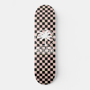 Skateboard Gradiente negro y rosa controlado