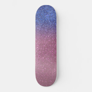 Skateboard Gradiente Ombre Purpurina De Parca Rosa Girona