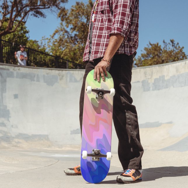 Skateboard Gradiente Ondulado (Exterior 2)