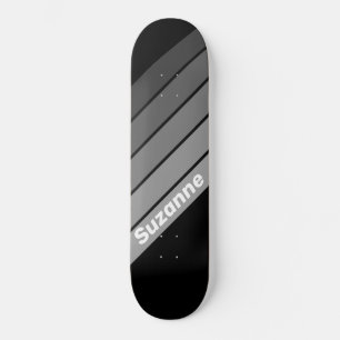 Skateboard Gradiente oscuro con nombre