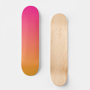 Skateboard Gradiente rosa y naranja