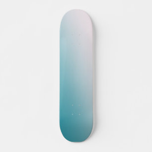 Skateboard Gradiente verde azulado y blanco