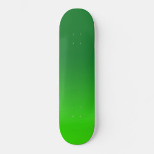 Skateboard Gradiente Verde Ombre Vivo Moderno Simple