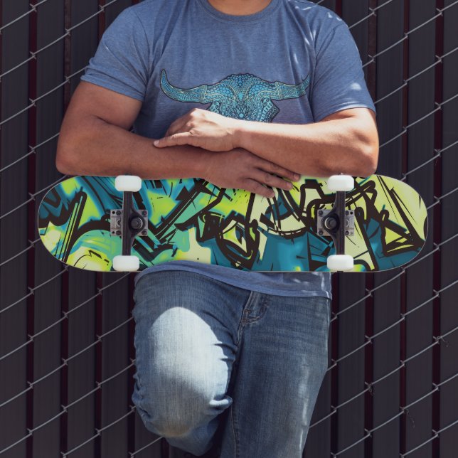 Skateboard Graffiti abstracto (Exterior 3)