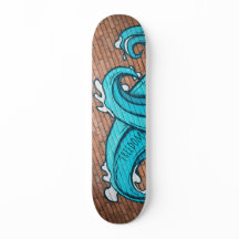 Graffiti Blue Great Wave Personalizado