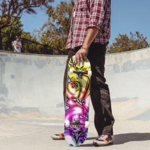 Skateboard Graffiti brillante
