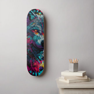 Skateboard Graffiti Callejero de Lobo Feroz – Edición Limitad