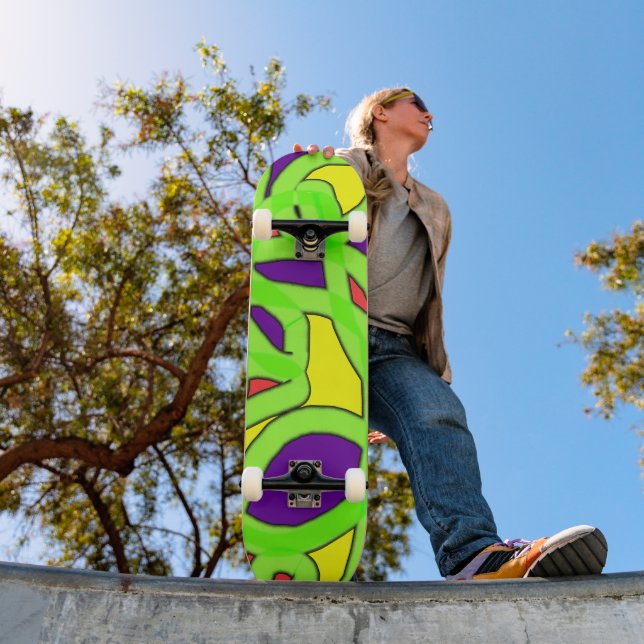 Skateboard Graffiti de arte pop (Exterior 1)