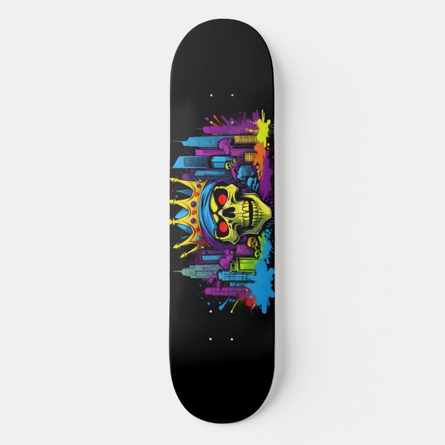 Skateboard Graffiti de estilo salvaje 16 (Anverso)