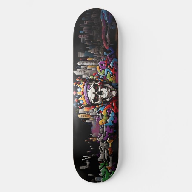 Skateboard Graffiti de estilo salvaje 8 (Anverso)