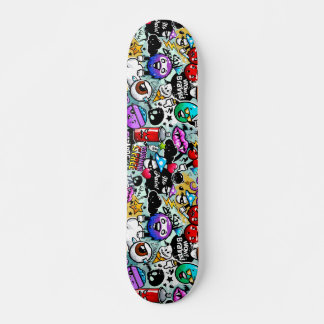 Skateboard Graffiti de frutas y verduras locas