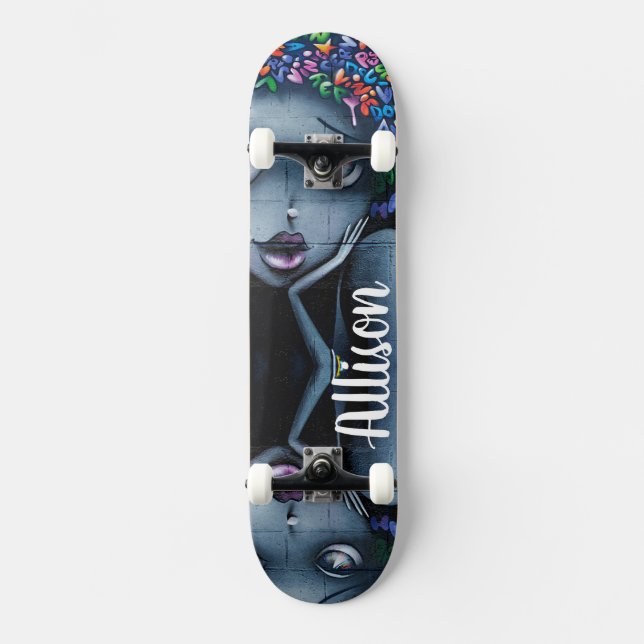 Skateboard Graffiti Odd Chica (Anverso)