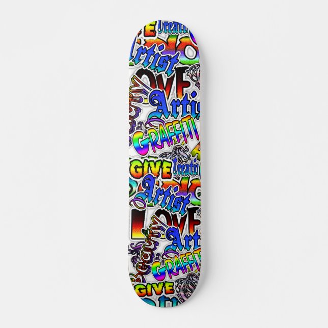 Skateboard Graffiti Text Board (Anverso )