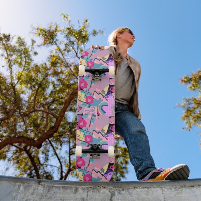 Skateboard Graffiti Urban Streetwear Pattern  (Exterior 1)