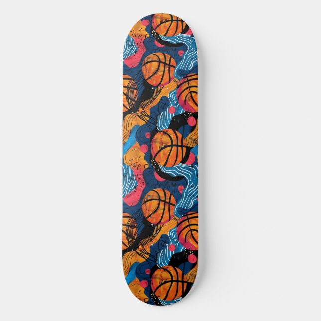 Skateboard Graffiti Urbano Basketball Skyboard (Anverso)