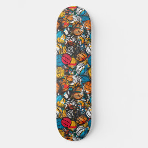 Skateboard Graffiti Urbano Basketball Skyboard