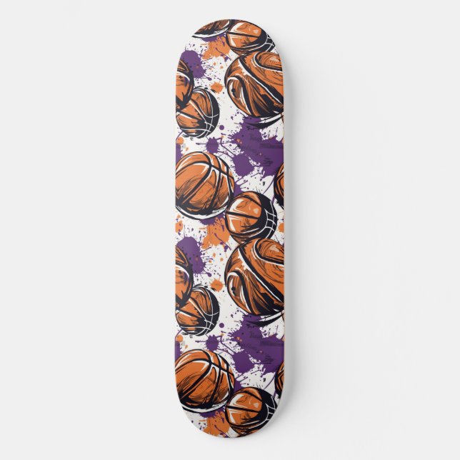 Skateboard Graffiti Urbano Basketball Skyboard (Anverso)