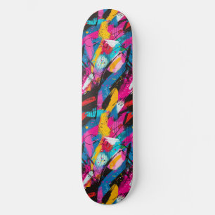 Skateboard Graffiti urbano moderno Patrón de Grunge Skateboar