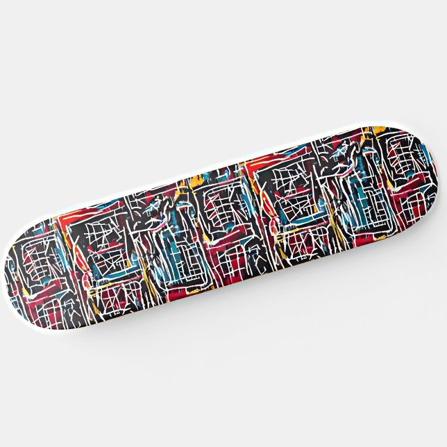 Skateboard Graffito amarillo rojo (Subido por el creador)