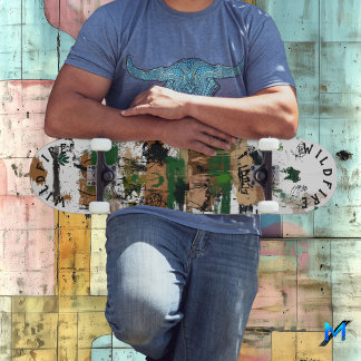 Skateboard Grafiti inspirado en la naturaleza con tono abstra