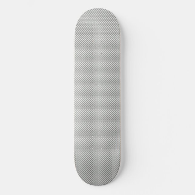 Skateboard Grafito blanco y gris de la fibra de carbono (Anverso)