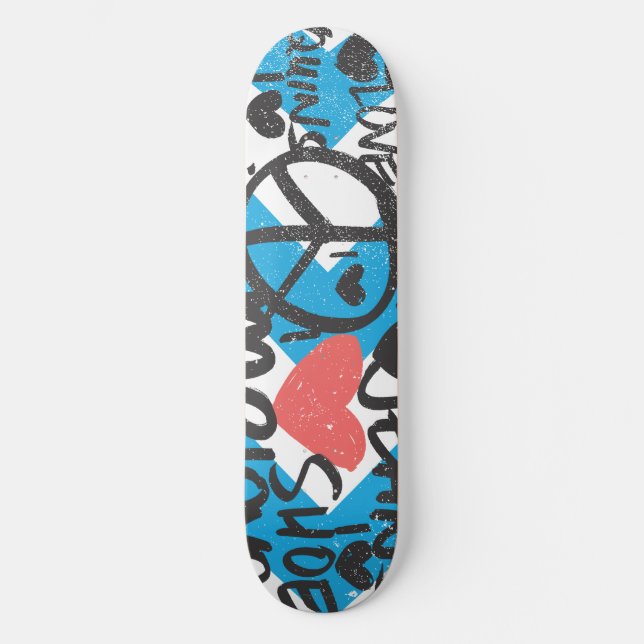 Skateboard Grafitti Lt. Pink (Anverso)