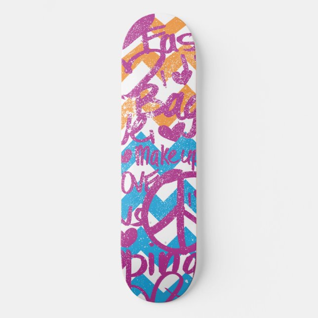 Skateboard Grafitti Purple (Anverso)
