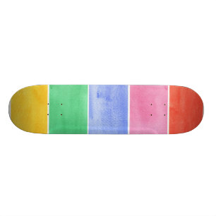 Skateboard gran fondo de la acuarela - pinturas 4 de la