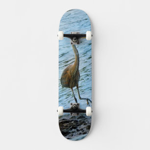 Skateboard Gran garza azul