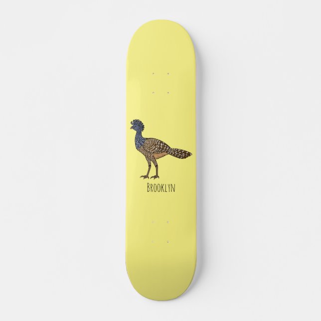 Skateboard Gran ilustracion de personalizado de aves de curac (Anverso )