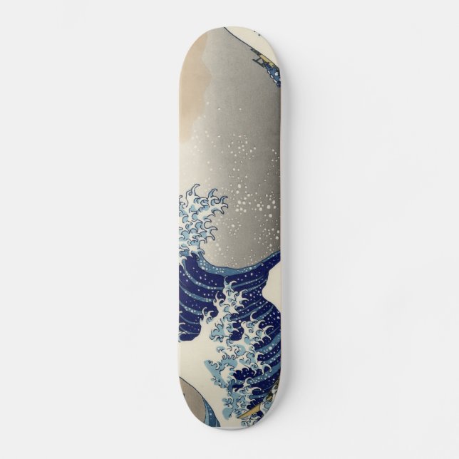Skateboard Gran onda de Hokusai del tsunami de Kanagawa (Anverso)