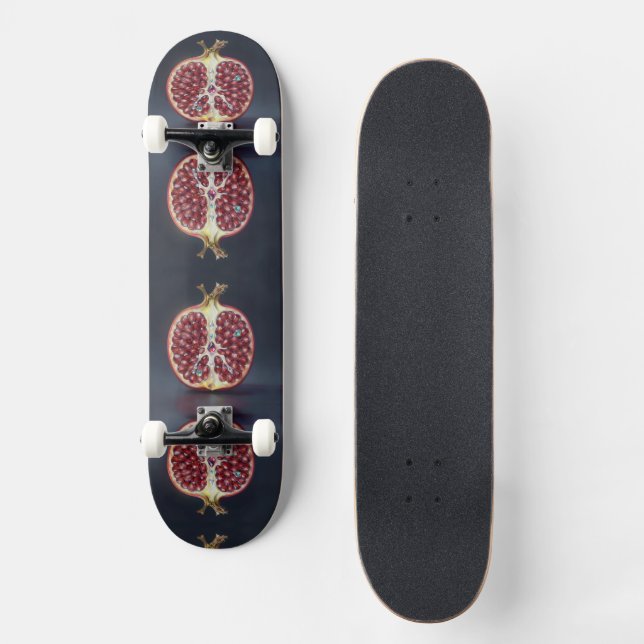 Skateboard Granatapfel – Wertvolle Frucht für Gesundheit  (Anverso)